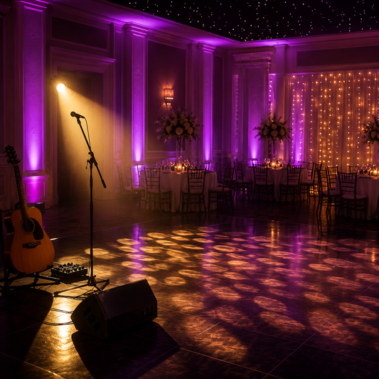 The Best Lighting for Wedding & Event Performers: From Intimate Ceremonies to Full Party Vibes